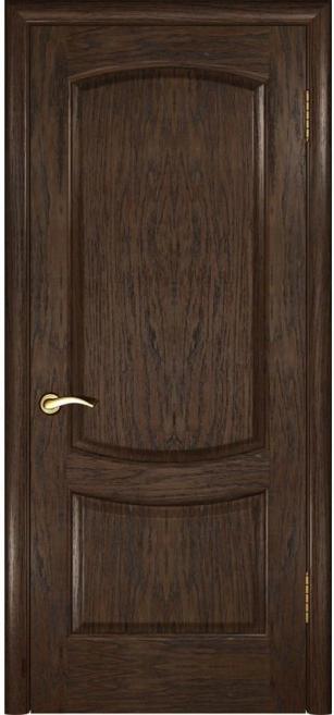 Фото Межкомнатная дверь "Криста" глухая, дуб мореный