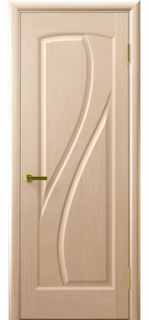 Фото Межкомнатная дверь "Гамма-1", беленый дуб, стекло